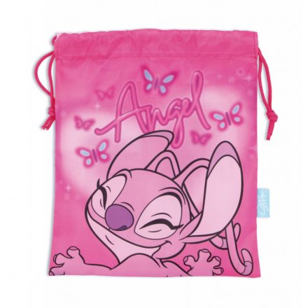 Disney Lilo és Stitch, A csillagkutya Pink Angel uzsonnás táska 26,5 cm