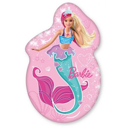 Barbie Mermaid Glitter formapárna, díszpárna 30x46 cm