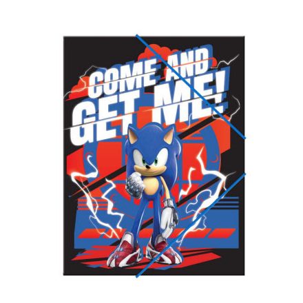 Sonic a sündisznó Get Me A/4 gumis mappa