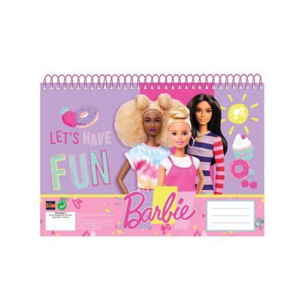 Barbie Happy Thoughts A/4 spirál vázlatfüzet, 30 lapos